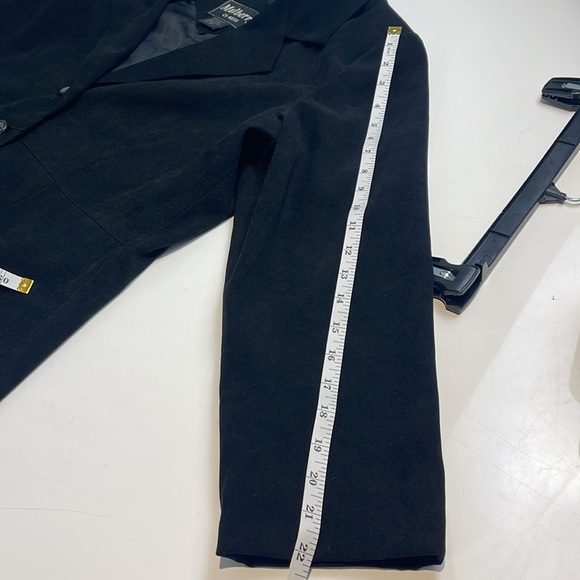 Mulberry Blazer Black Faux Suede Size 12 - Picture 10 of 10